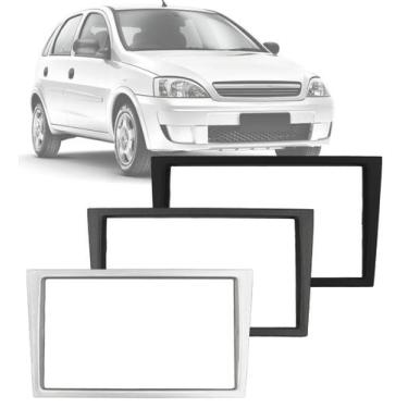 Imagem de Moldura DVD 2 Din 7" Polegadas Corsa 2002 até 2010 - Autoplast, Preto
