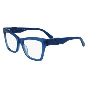 Imagem de Armação de Óculos Calvin Klein Jeans CKJ23646 400 - Azul 52-Feminino