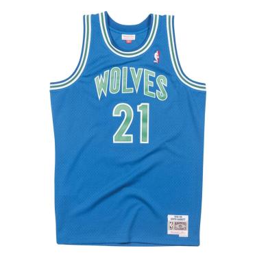 Imagem de Regata Mitchell & Ness Swingman Jersey Minnesota Timberwolves Road 1995-96 Kevin Garnet...
