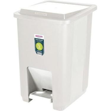 Imagem de Lixeira com Pedal Plástico 15L - SANREMO