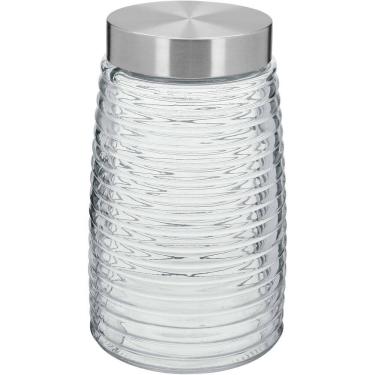 Imagem de POTE MANTIMENTOS HOME&CO COM TAMPA VIDRO 1,6L 20x12x12