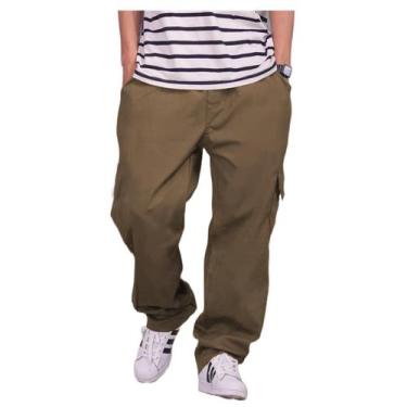 Imagem de Calça Cargo Sarja, Unissex, Skate E Casual  4 Bolsos Tatica - Sarja Re