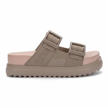 Imagem de Sandalia Melissa Cozy M Lover Platform Feminina, 36, Bege medio