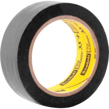 Imagem de Fita Isolante Scotch 33+ 19 Mm X 5 M Preta 3m Resistência À Umidade Qu