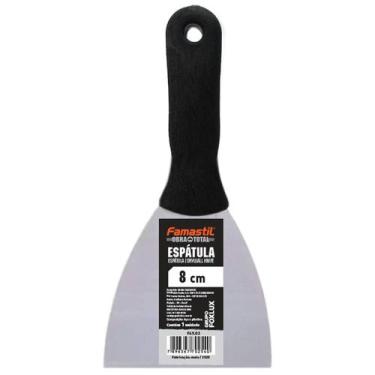 Imagem de Espátula Aço Encruado 1020 8cm Cabo PVC Famastil