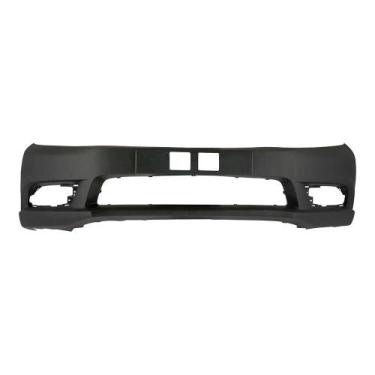 Imagem de Para-choque Honda Civic 2012 a 2016 dianteiro preto liso com ressalto 