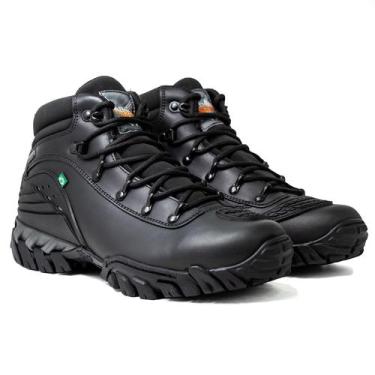 Imagem de Bota Masculina Macboot Motors Hades Couro Cano Médio Proteção Cadarço,