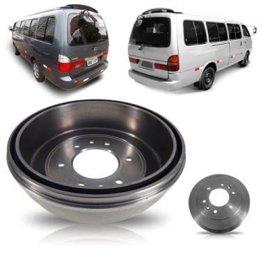 Imagem de Tambor de freio traseiro unidade kia besta gs 3.0 1998 1999 2000 2001 