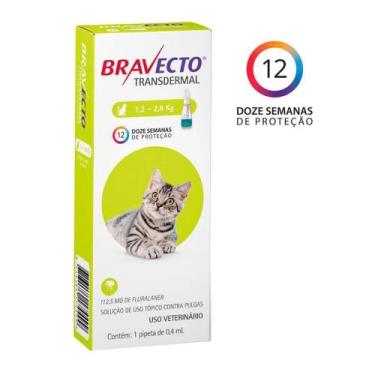 Imagem de Bravecto plus gatos 112,5mg(1,2-2,8kg) - MSD