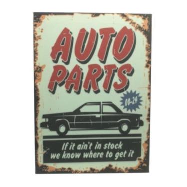 Imagem de Quadro impresso Auto Parts 30x40 cm - Kappos