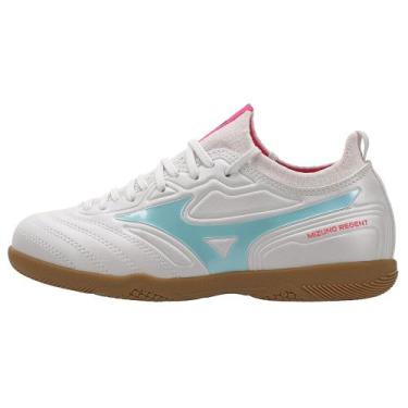 Imagem de Chuteira de Futsal Mizuno Regent IN Infantil, 33, Branco