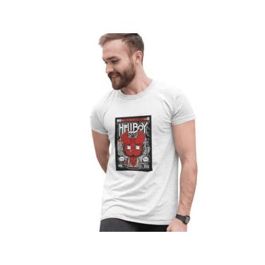 Imagem de Camiseta Poster Pop Style Inspiração HELLBOY Estampa DTF 100% Algodão 