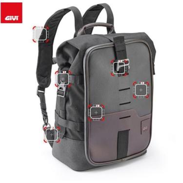 Imagem de Mochila Givi conversível em Bolsa traseira Moto Crm101 18lts