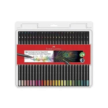 Imagem de Lápis de Cor Faber-Castell com 50 Cores - Ecolápis Super Macio - faber