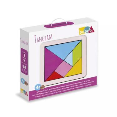 Imagem de Brinquedo Educativo Infantil Tangram 7 Peças - Babebi 6059