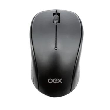 Imagem de Mouse Standard Wireless,Oex Ms412, Com 3 Botões, Preto
