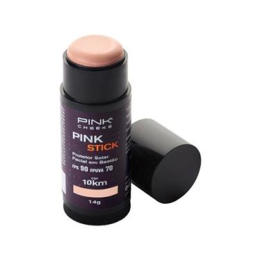 Imagem de Protetor Solar Facial com Cor Pink Stick FPS90 10km PINK CHEEKS, 14g