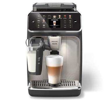Imagem de Philips Walita Cafeteira Espresso Superautomática Série 5500, 20 Bebidas Quentes e Geladas, Sistema LatteGo, Tecnologia SilentBrew, Preta e Cromada, 110V (EP5547/95)