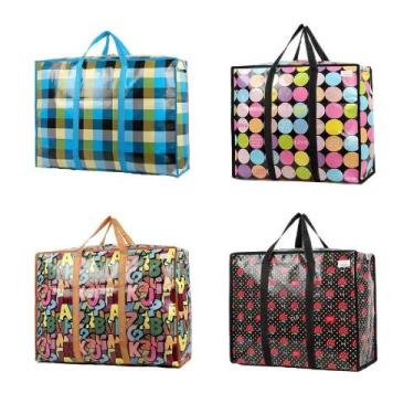 Imagem de Bolsa sacolao gigante 60x45cm multiuso sacola mala viagem grande trans