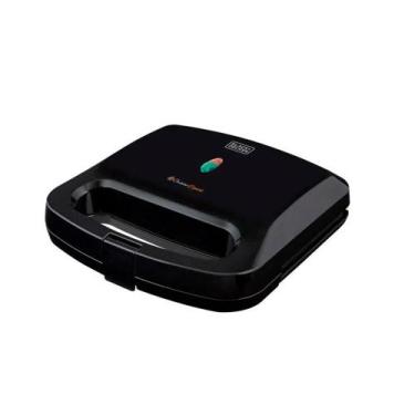 Imagem de Grill e Sanduicheira Black + Decker 750W 127V Preta - GS800- - BLACK+D