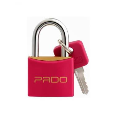 Imagem de Cadeado Pado 20mm Cores LT20 Compacto Multiuso com 2 Chaves, Magenta