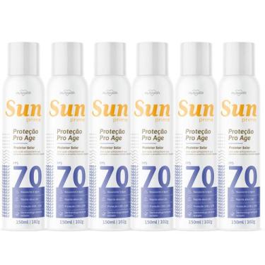 Imagem de Kit 6 Protetor Solar Aerossol FPS70 150Ml - My Health