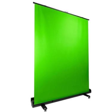 Imagem de Tela Verde Fundo Portátil 1,5x2m Grande Retrátil Fundo Chroma Key Com 