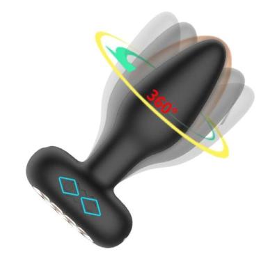 Imagem de Plug Anal Vibratório Com App Em Silicone Com Rotação 360 - ADÃO E EVA