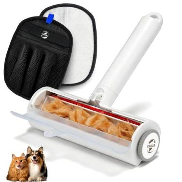 Imagem de Kit Removedor de Pelos de Pets CNAOA com Rolo e Luva