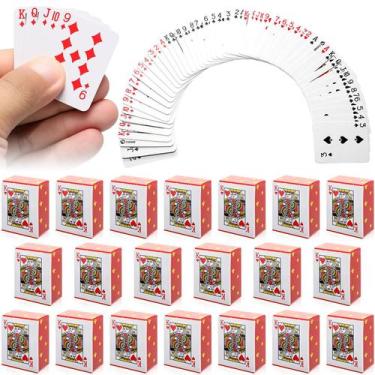 Imagem de Aphrordity Pacote com 20 Baralhos Mini de Cartas 3 x 4 cm