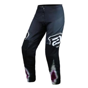 Imagem de Calça Motocross Cross ASW Image Elysium Roxo Moto Trilha, Preto Roxo B