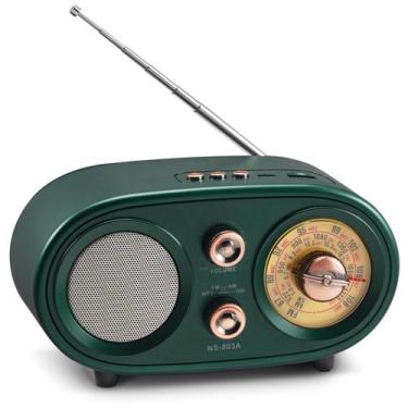 Imagem de Rádio Bluetooth Vintage DGXWLLW AM/FM/OC Portátil