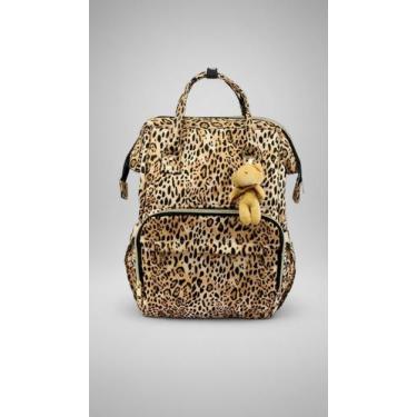 Imagem de Mochila Maternidade Impermeável Onça C/ Ursinho - Congratulations Stor