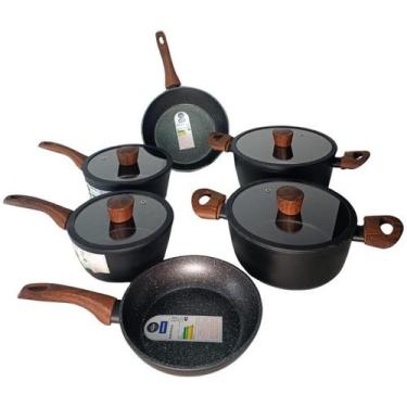 Imagem de Conjunto de Panelas Brinox Ceramic Life 6 Pecas Sirius 4814/103