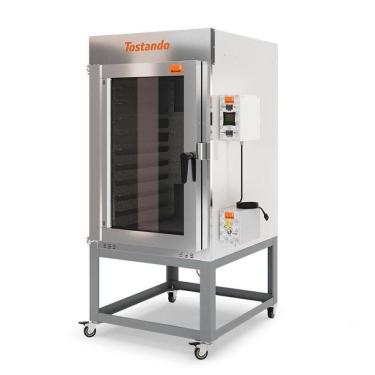 Imagem de Forno Turbo Tostando a Gás GLP FT8G em Aço Carbono 8 Esteiras Digital Cinza Bivolt