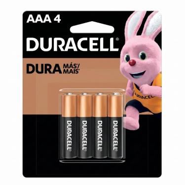 Imagem de Pilha Alcalina AAA Duracell - com 4 unidades - MN2400B4