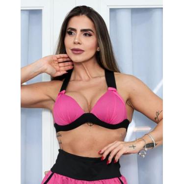 Imagem de Top em Dry Fit Feminino com Bojo Estruturado para Academia - Fitmoda, 