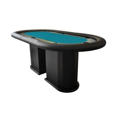 Imagem de Mesa de Poker Linha Master com Borda Estofada e Porta Copos - 2,0x1,0m