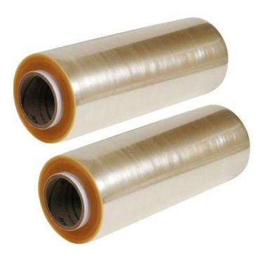 Imagem de Kit 2 Rolo Bobina Filme Pvc 28cm X 300 Metros ( 600 Metros ) - Sem mar