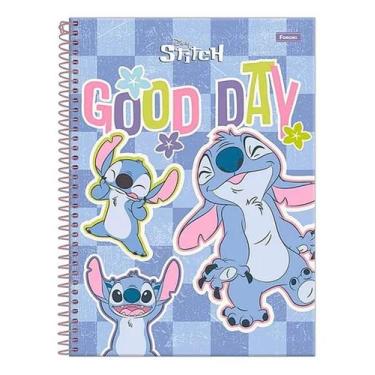 Imagem de Caderno C/D 10 Matérias Stitch 160 Folhas Foroni Capa Sortida, modelo 