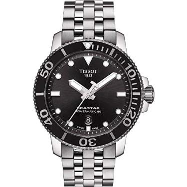 Imagem de Tissot Seastar 1000, Swiss Automatic, 43 mm, mostrador preto, relógio masculino