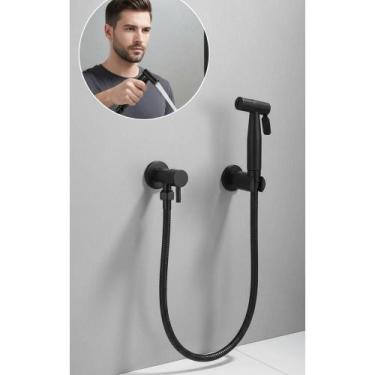 Imagem de Ducha Higiênica Luxo Preto 1/4 Volta Inox Fosco - Congratulations Stor