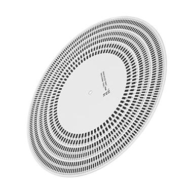 Imagem de Dpofirs Tapete para estroboscópio de disco estroboscópio 33/45/78 RPM, 50/60Hz, vinil LP Record Phono tacômetro Calibração Disco Estroboscópico Tapete para toca-discos de vinil