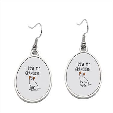 Imagem de Brinco I Love my Granddog - Brincos com pingente para meninas - Presente de festa de aniversário dos namorados