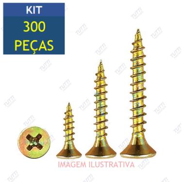 Imagem de Parafuso Chipboard Chata Philips 5.0x50 Mdf Madeira 300 Pç