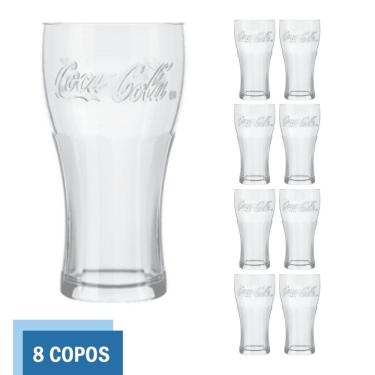 Imagem de Copo de Vidro Coca Cola Clássico 470ml Cristal Nadir - 8 Un