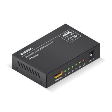 Imagem de Multiplicador de Video HDMI com 4 Saidas 4K Comtac 9378