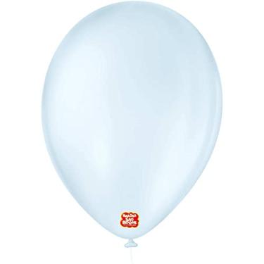 Imagem de Balão Redondo, São Roque, Número 9, Candy Colors, Azul, Pacote com 25