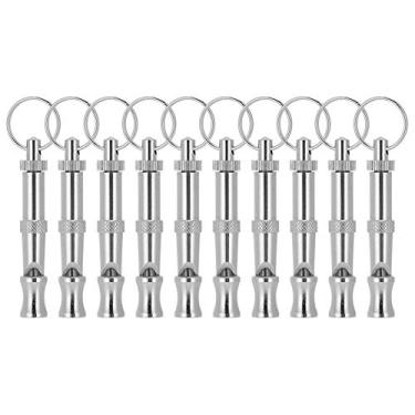 Imagem de Joyzan 10 peças apito para cães, ondas sonoras apitos para cães para parar de latir vizinhos cão apitos de treinamento profissional para cães com cordão treinador de aço inoxidável suprimentos para animais de estimação para cachorrinhos de penico