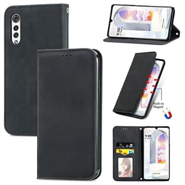 Imagem de YUNCHAO Caixa de telefone Para LG Velvet 2 Pro Retro Sinta Sinta Negócios Magnetic Horizontal Flip Capas De Couro Com Titular e Cartão Slots & Carteira & Frame da Foto capa para celular
